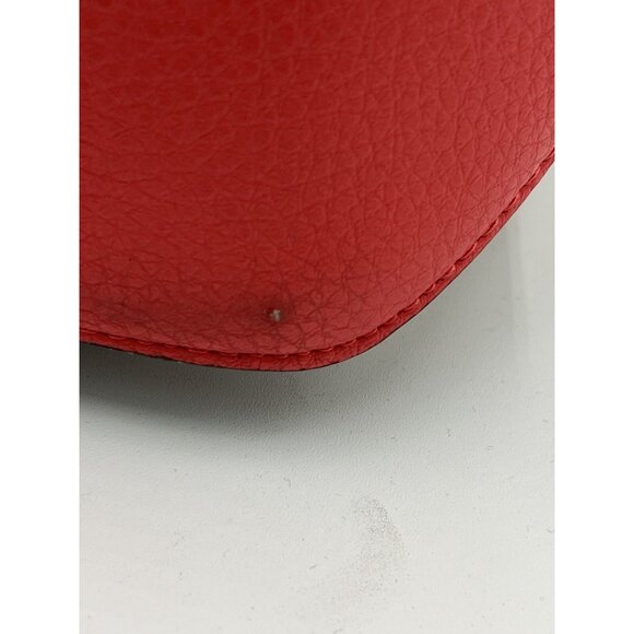 Anne Klein Pre- Owned Shoulder Bag Tan Trim - Pink Strap Gold AK Logo - Picture 10 of 13